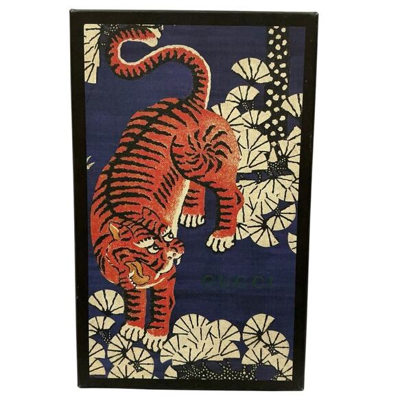 Gucci Bengal Tiger Floral Supreme Monogram Canvas Rare Espadrilles Size 7 1/2 - Picture 13 of 13